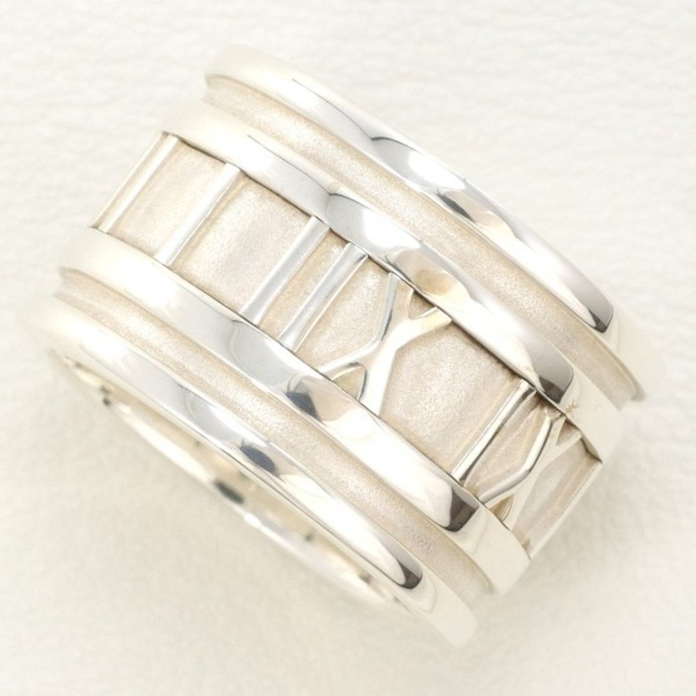 Tiffany Atlas Wide Silver Ring Total weight approx. 9.2g